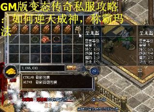GM版变态传奇私服攻略：如何逆天成神，称霸玛法