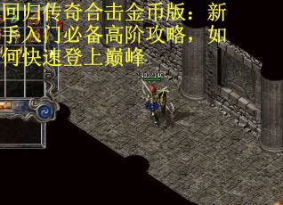 回归传奇合击金币版：新手入门必备高阶攻略，如何快速登上巅峰