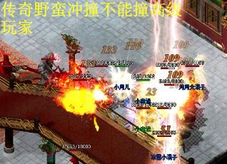 传奇野蛮冲撞不能撞高级玩家