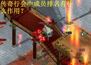 传奇行会中成员排名有什么作用？