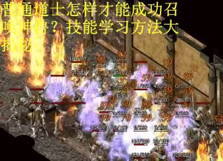 普通道士怎样才能成功召唤神兽？技能学习方法大揭秘