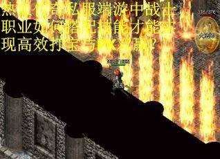 热血传奇私服端游中战士职业如何搭配技能才能实现高效打宝与PK双赢？