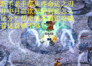 新手老手都头疼命运之刃井中月血饮怒斩到底怎么区分？传奇装备辨识攻略看这篇够不够？