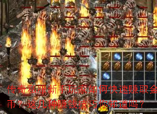 传奇私服新手玩家如何快速赚取金币?这几种赚钱技巧你知道吗? 传奇私服新手玩家如何快速赚取金币?这几种赚钱技巧你知道吗?