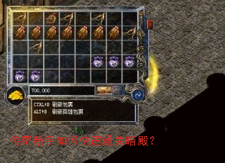 传奇新手如何快速通关暗殿? 传奇新手如何快速通关暗殿?