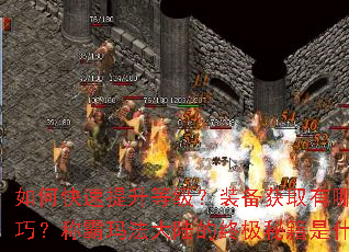 如何快速提升等级?装备获取有哪些技巧?称霸玛法大陆的终极秘籍是什么? 如何快速提升等级?装备获取有哪些技巧?称霸玛法大陆的终极秘籍是什么?