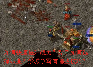 如何快速提升战力?新手如何选择职业?沙城争霸有哪些技巧? 如何快速提升战力?新手如何选择职业?沙城争霸有哪些技巧?