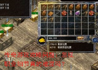 传奇游戏攻略问题:忽视职业细节真的难混吗? 传奇游戏攻略问题:忽视职业细节真的难混吗?