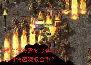 建立行会需多少金币?如何快速赚取金币? 建立行会需多少金币?如何快速赚取金币?