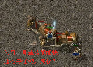 传奇中哪些技能能快速抢夺怪物归属权? 传奇中哪些技能能快速抢夺怪物归属权?