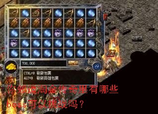 你知道淘金传奇里有哪些boss可以挑战吗? 你知道淘金传奇里有哪些boss可以挑战吗?