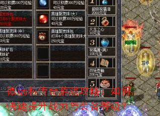 微端粒传奇游戏攻略:如何快速提升战力与装备等级? 微端粒传奇游戏攻略:如何快速提升战力与装备等级?