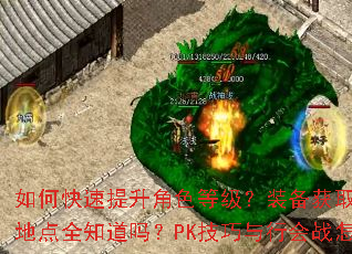 如何快速提升角色等级?装备获取有哪些高效途径?BOSS刷新时间与地点全知道吗?PK技巧与行会战怎么制胜?副本通关秘籍你掌握了吗? 如何快速提升角色等级?装备获取有哪些高效途径?BOSS刷新时间与地点全知道吗?PK技巧与行会战怎么制胜?副本通关秘籍你掌握了吗?