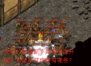 传奇公益服新手如何快速升级?装备获取攻略有哪些? 传奇公益服新手如何快速升级?装备获取攻略有哪些?